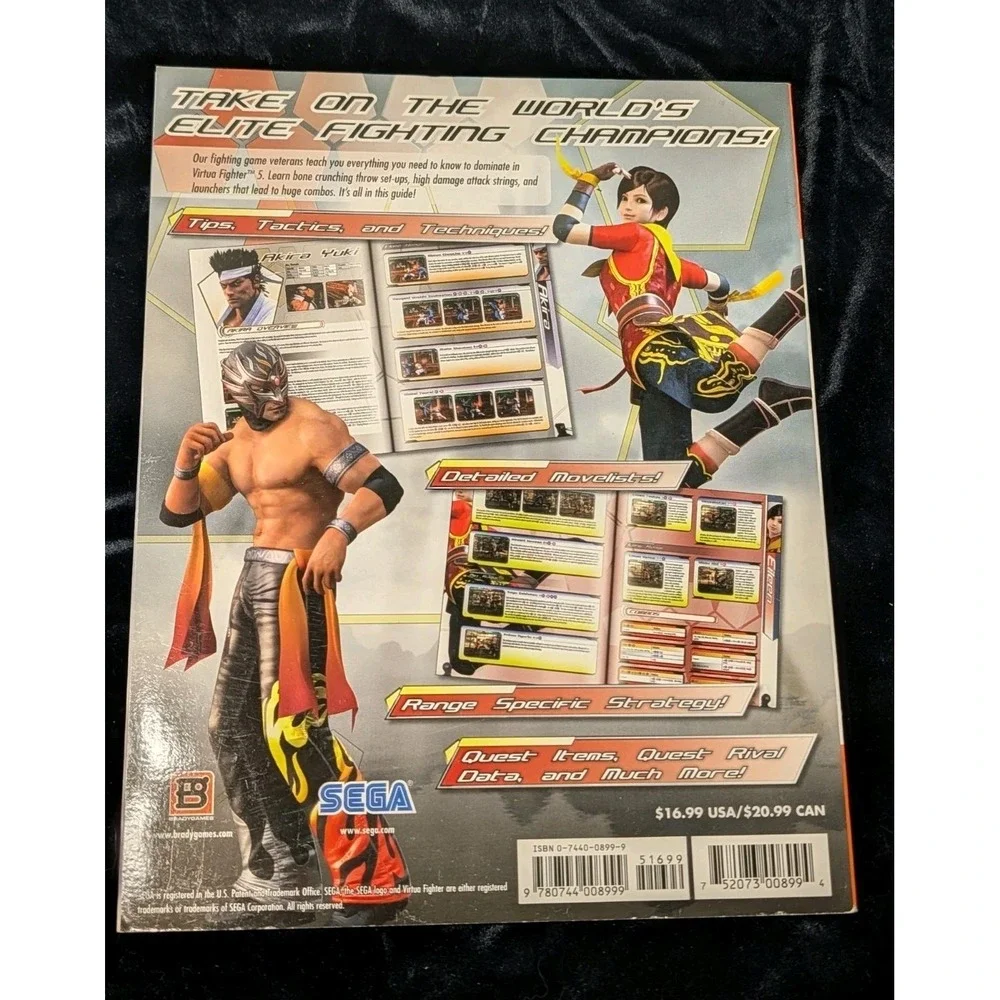 Virtua Fighter‎ 5 Strategy Guide BradyGames Official PS3 Xbox 360